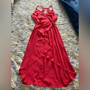 Love Culture pink wrap dress